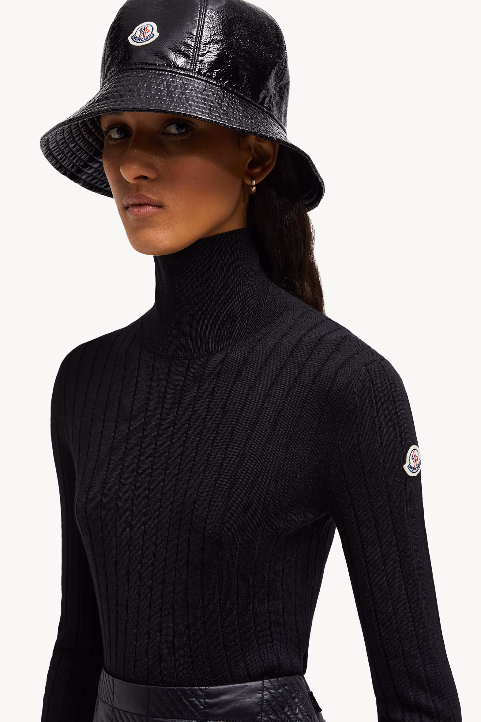 Wool & Cashmere Turtleneck Sweater Women Black Moncler 4